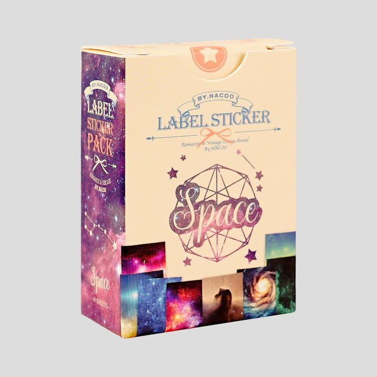NACOO Space Label Sticker Pack