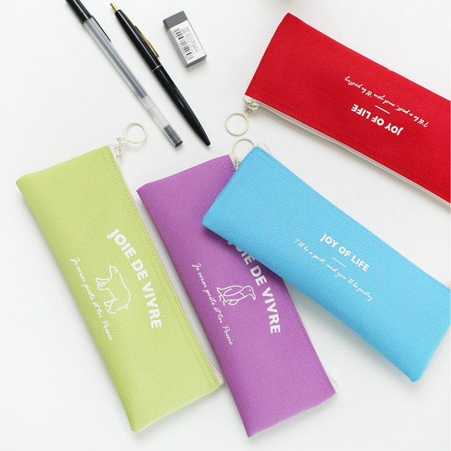 Joie de vivre zipper pencil case