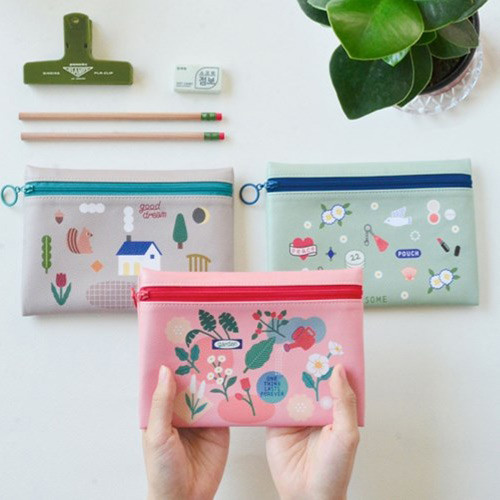 Du dum joyful illustration zipper pouch