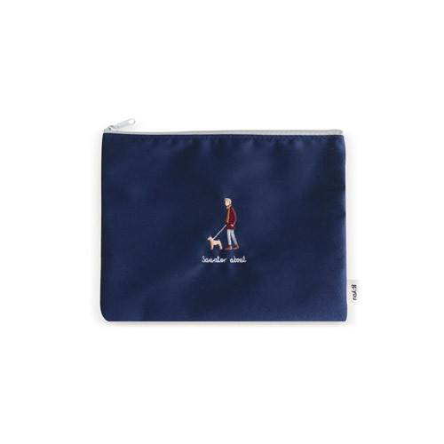 Saunter about cloth zipper pouch