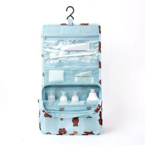 Line friends travel hanging toiletry pouch bag 