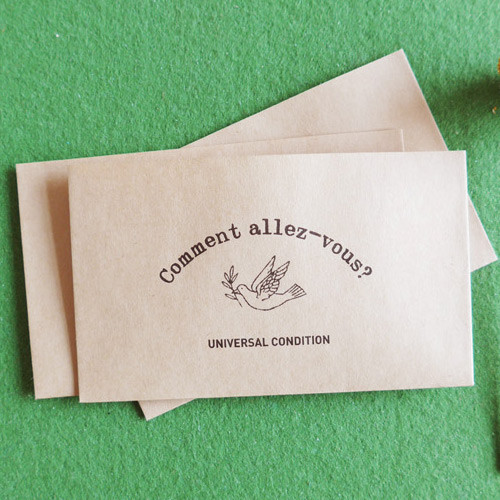 Comment allez-vous small envelope set