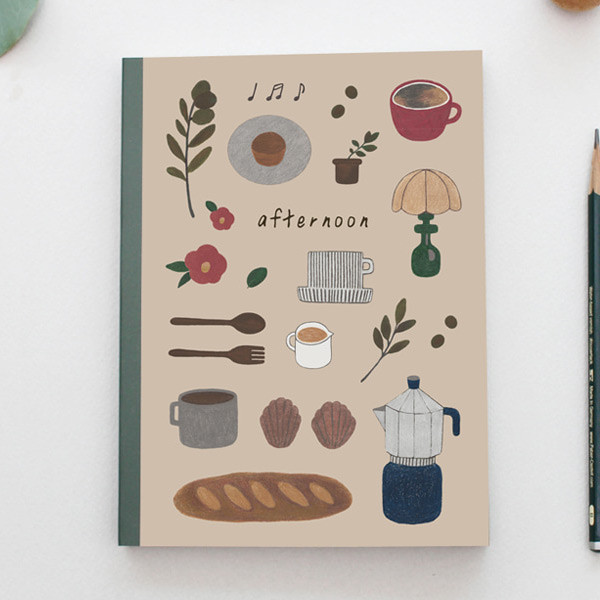 Afternoon undated weekly diary scheduler