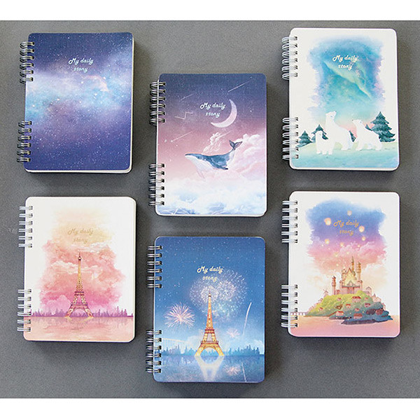 Pleple My story spiral bound undated daily diary planner