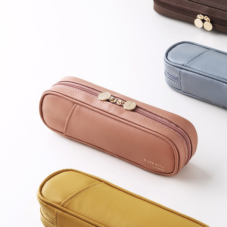A low hill basic pocket zip around pencil case