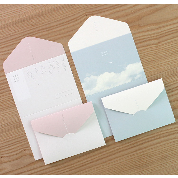 Large Sky Breeze Star Poem folding letter set