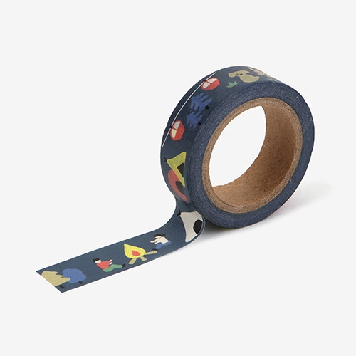 Dailylike Deco 0.59X11yd single masking tape - Camping