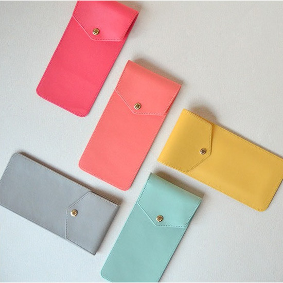 Jam studio Lovelyborn synthetic leather pocket pencil case