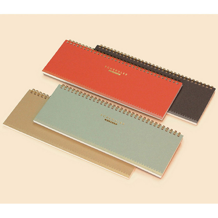 Creative spiral dateless weekly desk planner