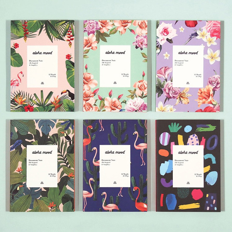 Aloha mood dateless weekly diary planner 
