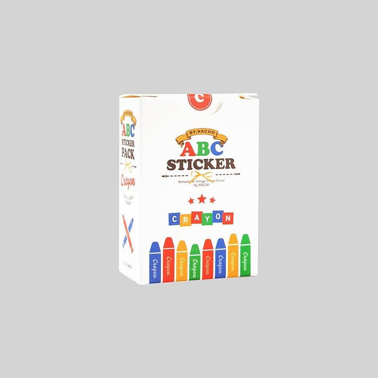 NACOO ABC Crayon Alphabet Sticker Pack