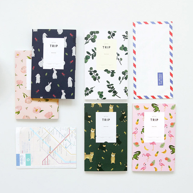 Bonne route lovable trip travel planner note 