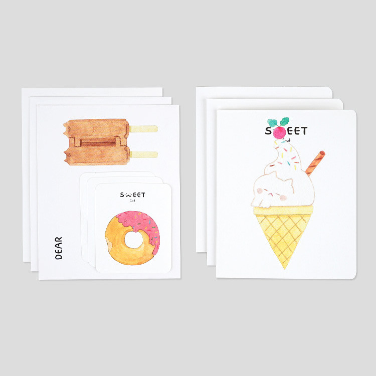 NACOO Sweet cat illustration card set ver2