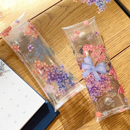 N.IVY Moons friends flower clear folding pencil case