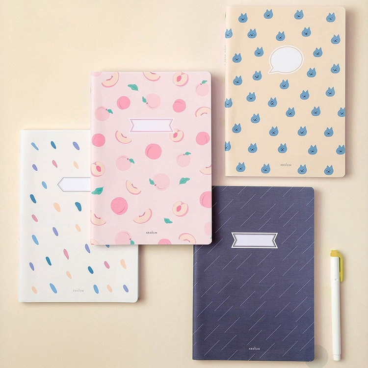 Ardium Soft pattern large lined school notebook