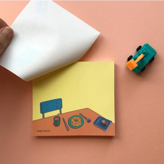 Memowang desk illustration memo notepad 