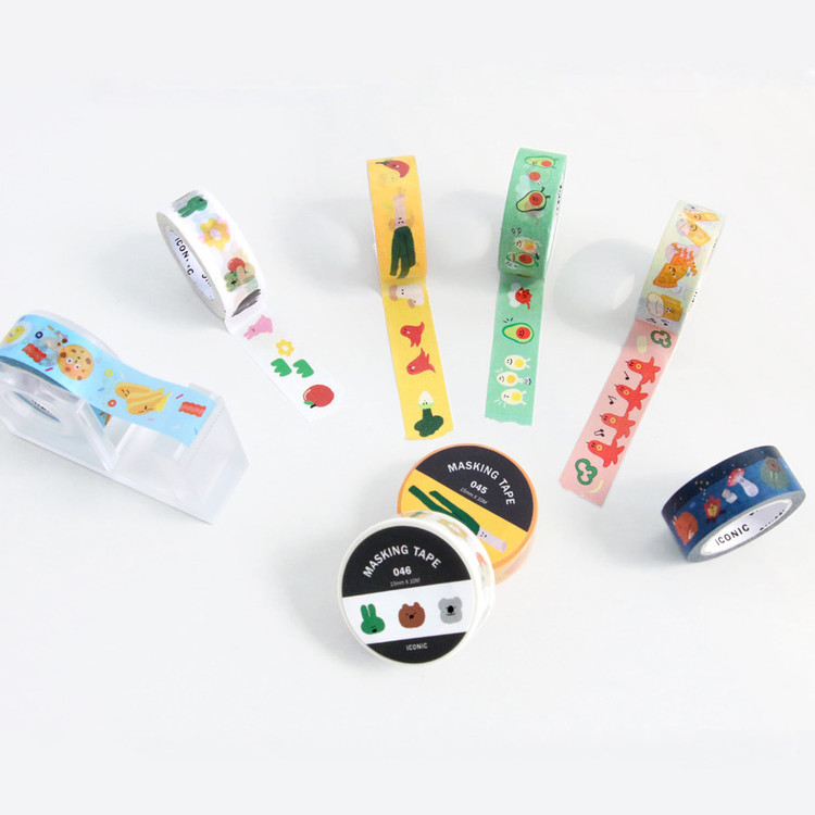 ICONIC Enjoy pattern paper deco masking tape