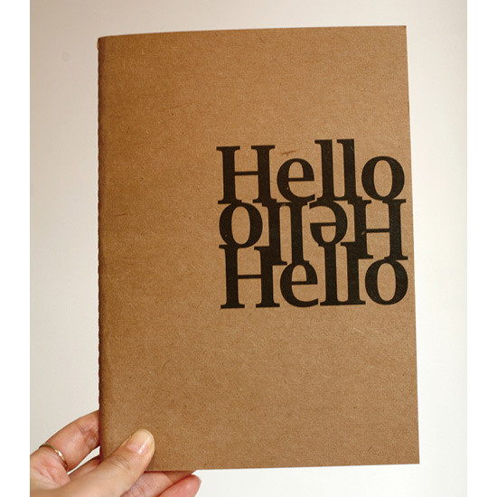 Inndesign Hello A5 blank notebook