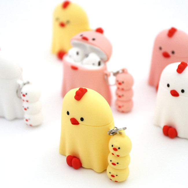 ROMANE Peep Peep AirPods case silicon cover with keyring