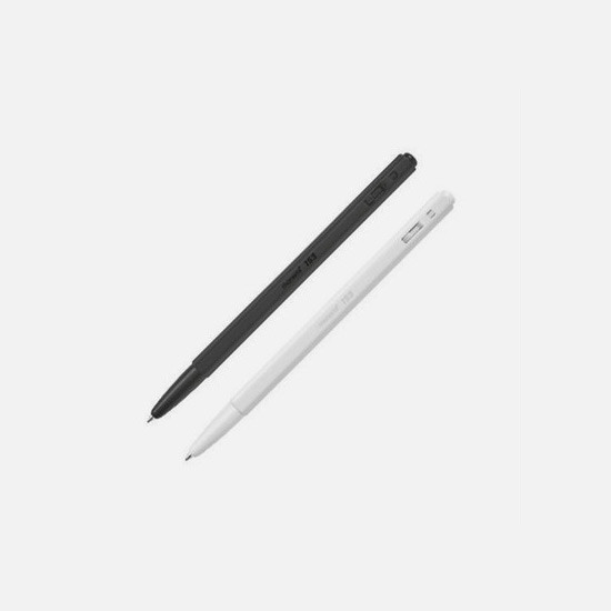 MONAMI 153 black and white knock retractable ballpoint pen