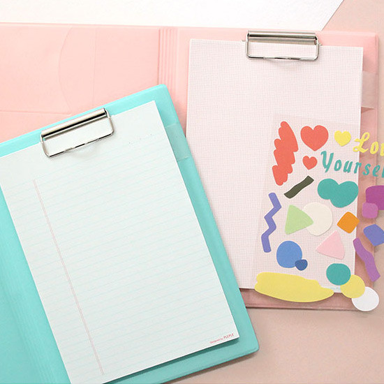 PLEPLE Memo days A5 size foldover clipboard set