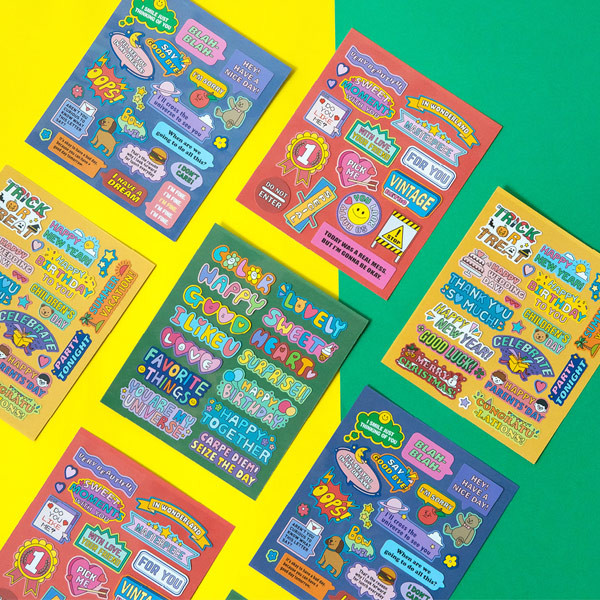 Usage example - Ardium Message colorful point paper sticker