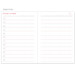 2018 Paperian Brilliant spiral undated weekly planner scheduler