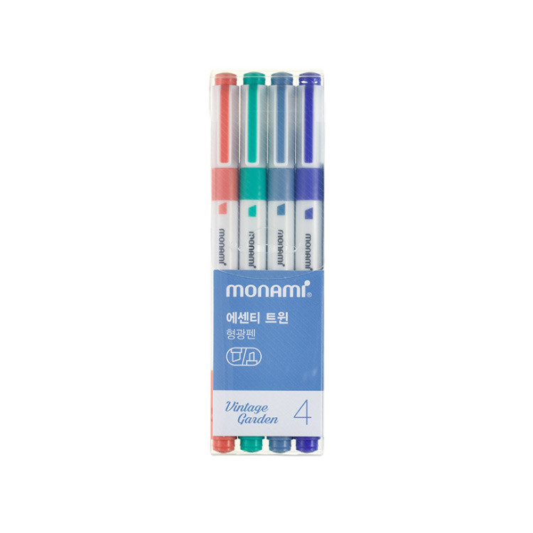 MONAMI Vintage Garden Double Ended Highlighters Set