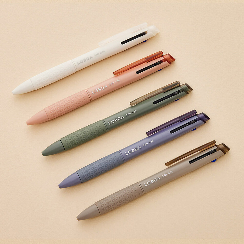 3 Colors 0.38mm Multi Colored Ballpoint Pen