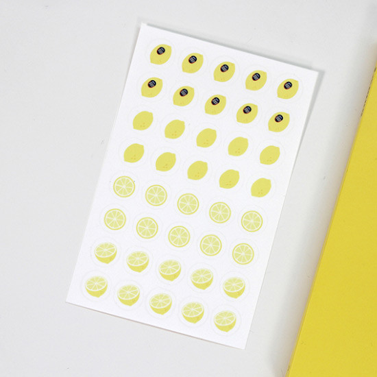 Fruit clear sticker - GMZ Fruit and removable sticker pack