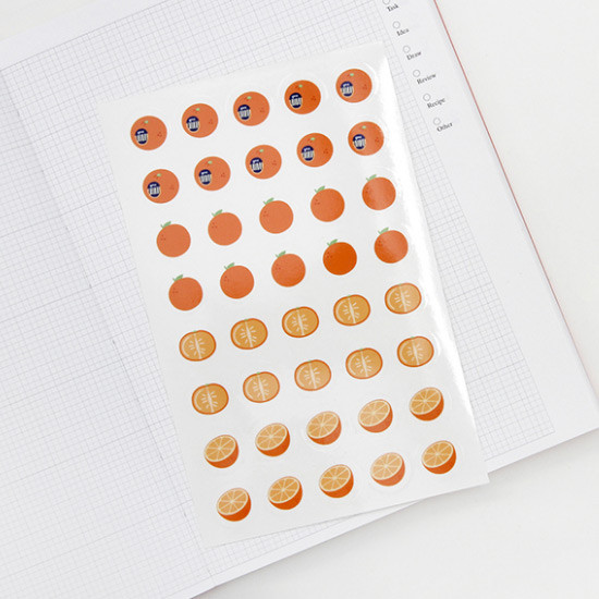 Fruit clear sticker - GMZ Fruit and removable sticker pack