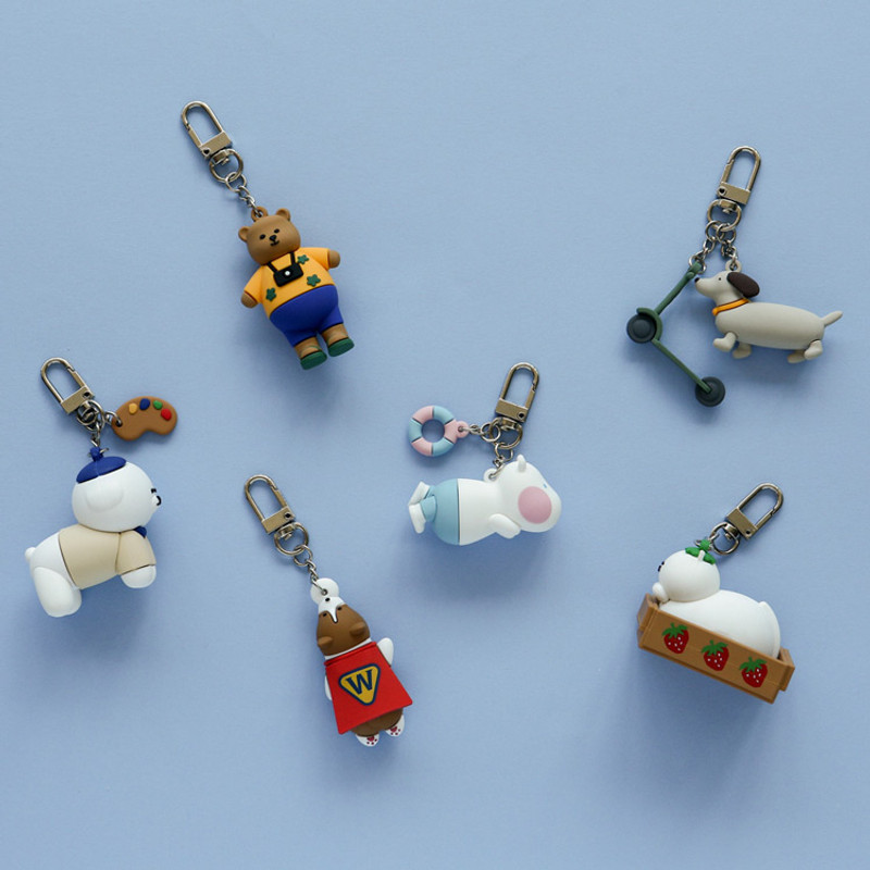 Dailylike Toy PVC keyring keychain Dailylike Toy PVC keyring keychain