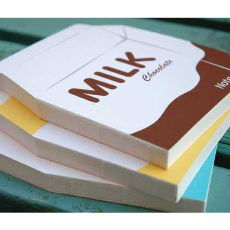 WM Milk packaging shape memo pad, note pad WM Milk packaging shape memo pad, note pad
