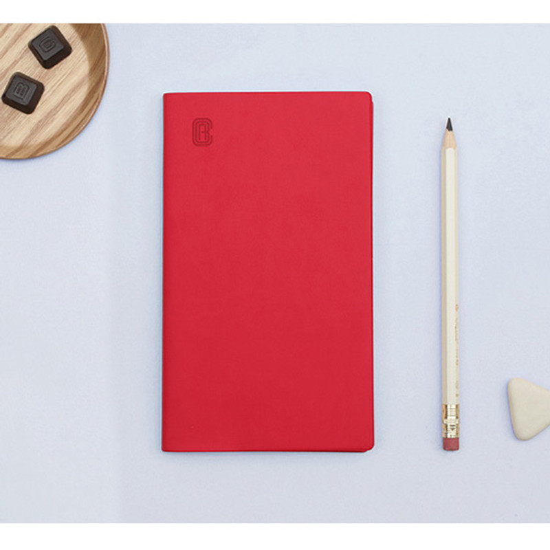 Red - Bookfriends ABC large grid notebook Red - Bookfriends ABC large grid notebook