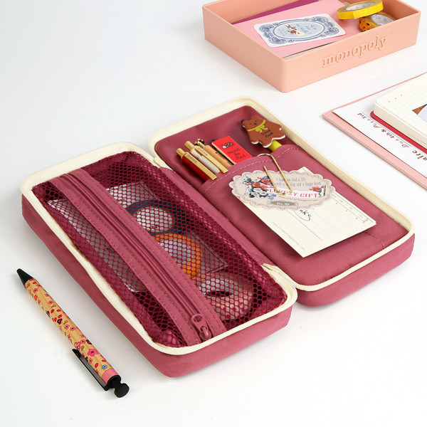 Monopoly Mellow M-pocket zipper pencil case pouch