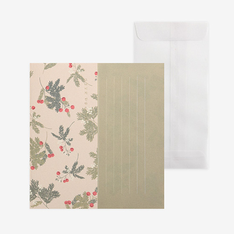 Dailylike Mind pattern letter with envelope set - Mimosa Dailylike Mind pattern letter with envelope set - Mimosa