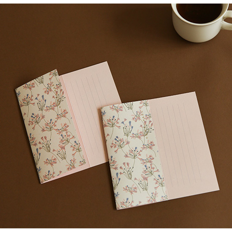 Usage example - Dailylike Mind pattern letter with envelope set-African Lily
