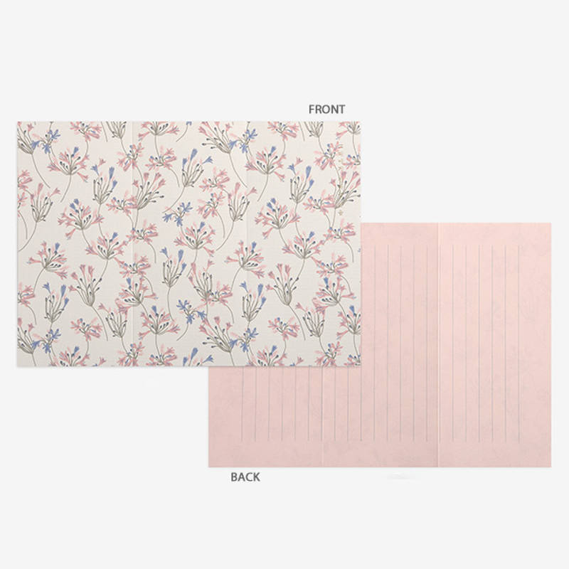 Detail of Dailylike Mind pattern letter with envelope set-African Lily