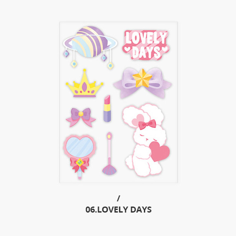 Lovely days - Second Mansion Creamy friends deco point sticker 