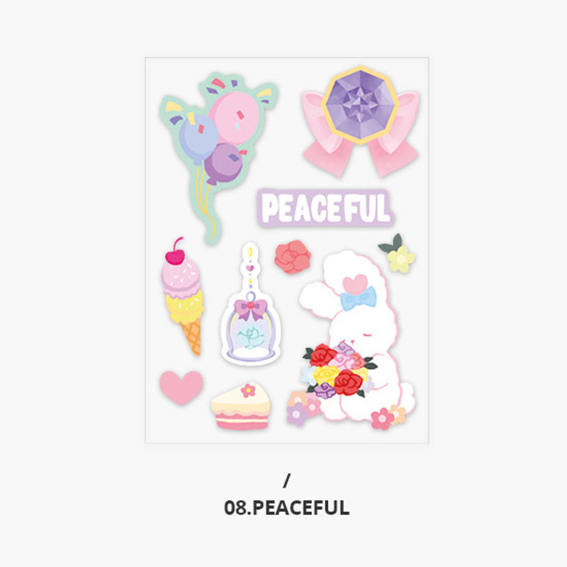 Peaceful - Second Mansion Creamy friends deco point sticker 