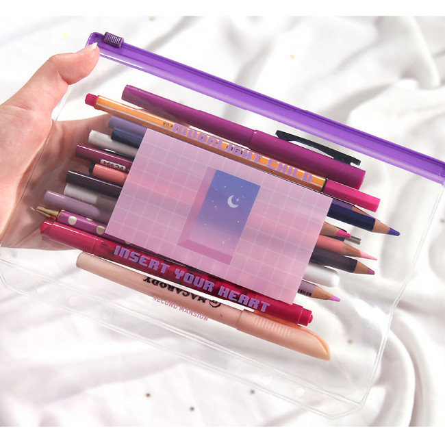 Moon child - Second Mansion Retro mood 6-ring A5 zip lock pouch bag