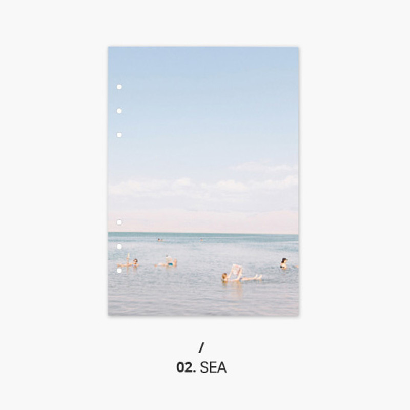 Sea - Second Mansion Moment 6-ring A5 size planner notebook refill Sea - Second Mansion Moment 6-ring A5 size planner notebook refill