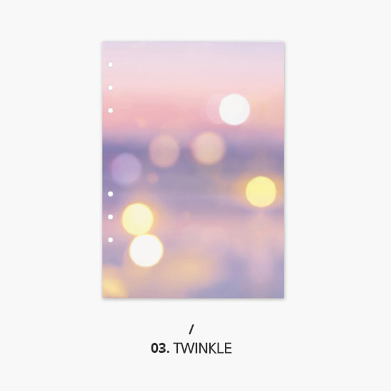 Twinkle - Second Mansion Moment 6-ring A5 size planner notebook refill Twinkle - Second Mansion Moment 6-ring A5 size planner notebook refill