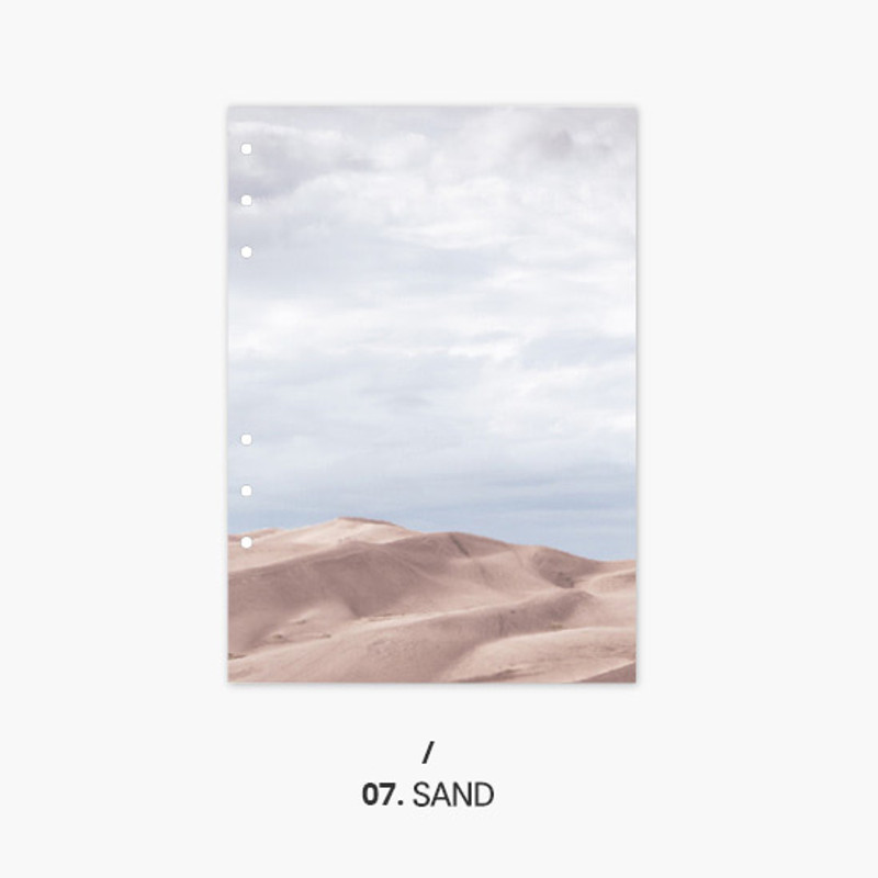 Sand - Second Mansion Moment 6-ring A5 size planner notebook refill Sand - Second Mansion Moment 6-ring A5 size planner notebook refill