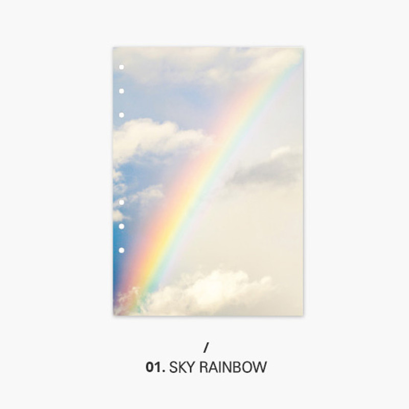 Sky rainbow - Second Mansion Moment 6-ring A5 size planner notebook refill Sky rainbow - Second Mansion Moment 6-ring A5 size planner notebook refill