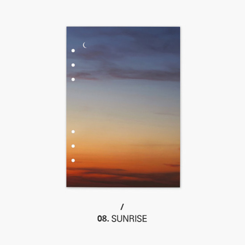 Sunrise - Second Mansion Moment 6-ring A5 size planner notebook refill Sunrise - Second Mansion Moment 6-ring A5 size planner notebook refill