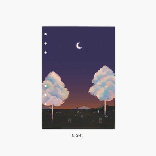 Night - Second Mansion Moonlight 6-ring A5 planner notebook refill