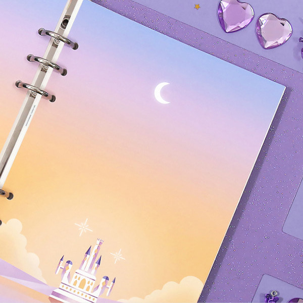 Usage example - Second Mansion Moonlight 6-ring A5 planner notebook refill