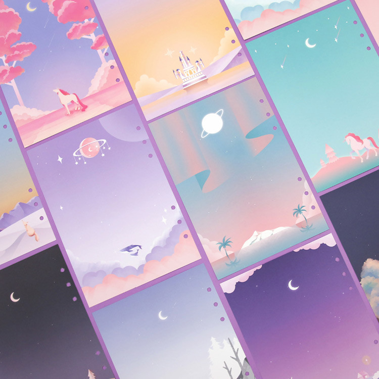 Second Mansion Moonlight 6-ring A5 planner notebook refill