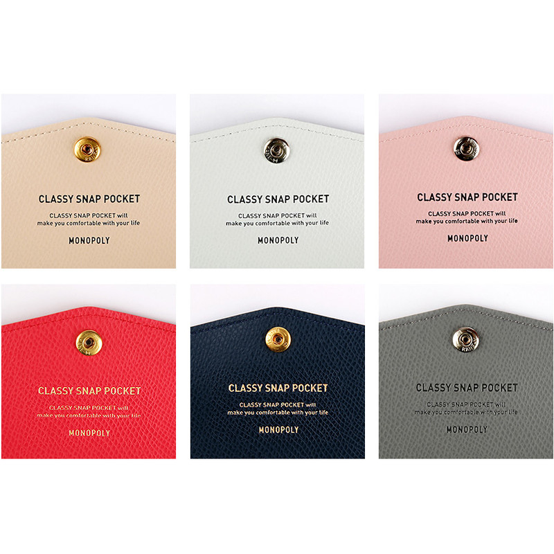 Snap button - Monopoly Classy snap button pocket pencil case pouch Snap button - Monopoly Classy snap button pocket pencil case pouch